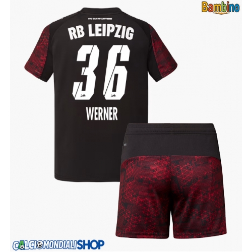 Maglie da calcio RB Leipzig Timo Werner #36 Terza Maglia Bambino 2025-26 Manica Corta + Pantaloni corti)
